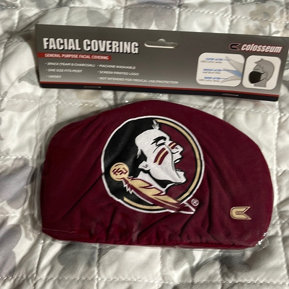 6/$20 New FSU 2 pack facial coverings